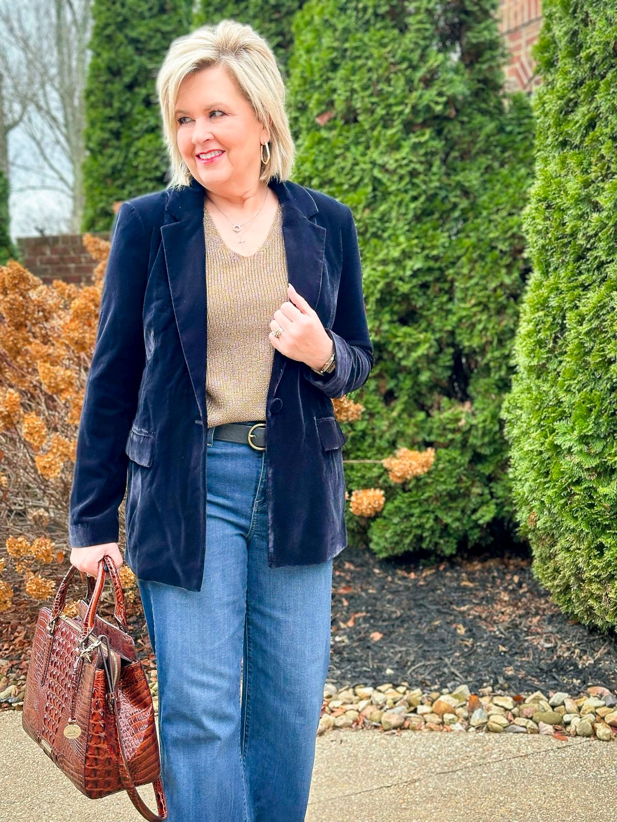 Over 50 Fashion Blogger, Tania Stephens is showing how to wear black for the holidays15