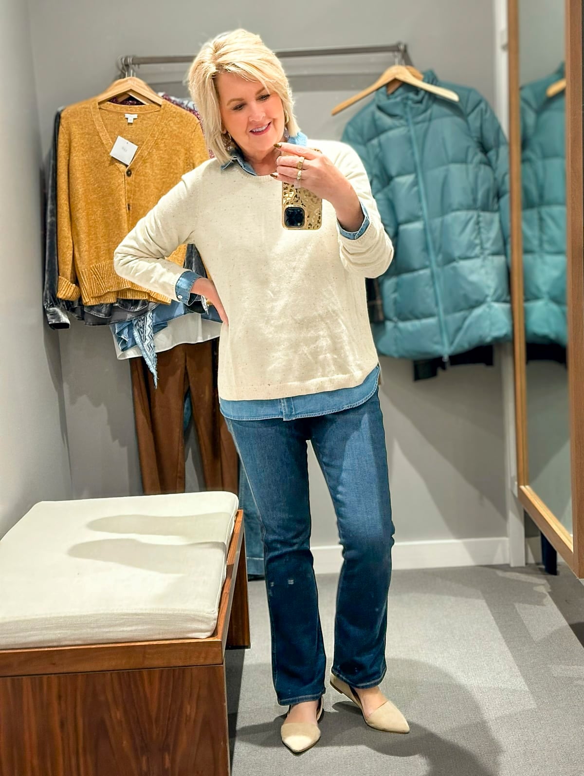 Over 50 Fashion Blogger, Tania Stephens, is doing a J.Jill winter try-on haul-1