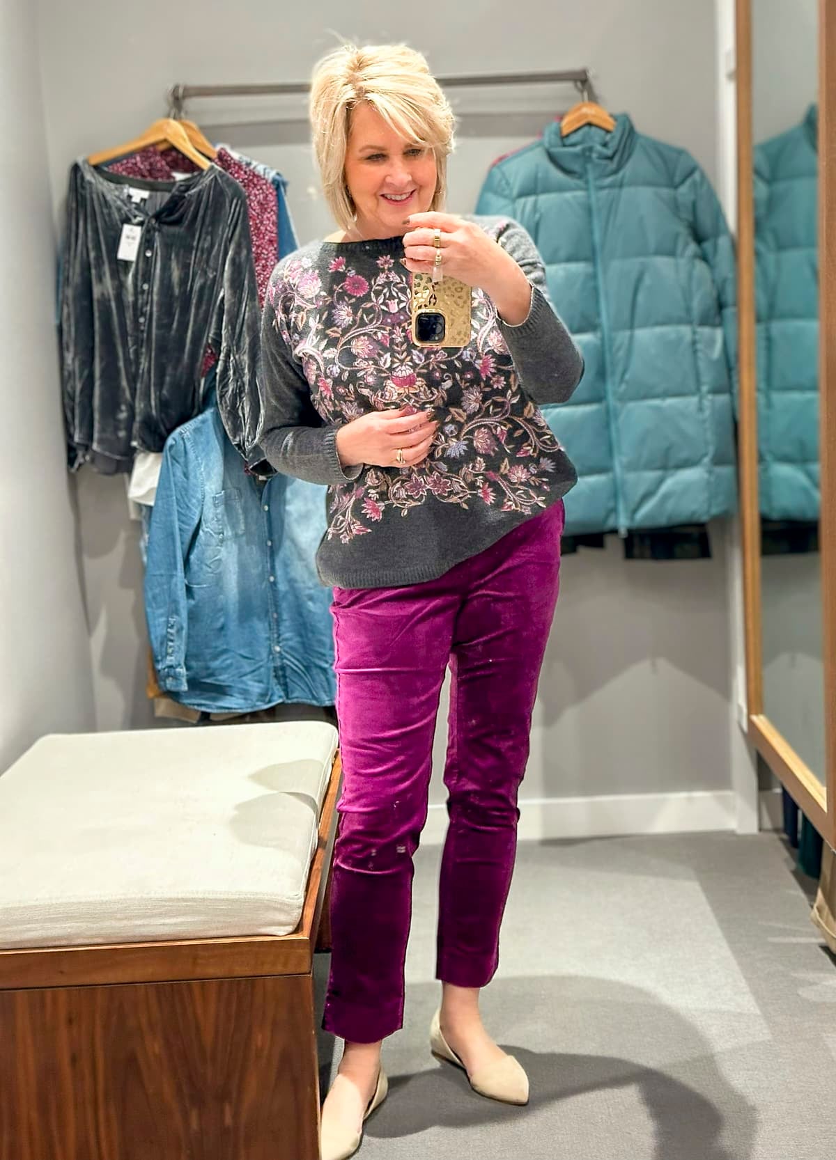 Over 50 Fashion Blogger, Tania Stephens, is doing a J.Jill winter try-on haul-18