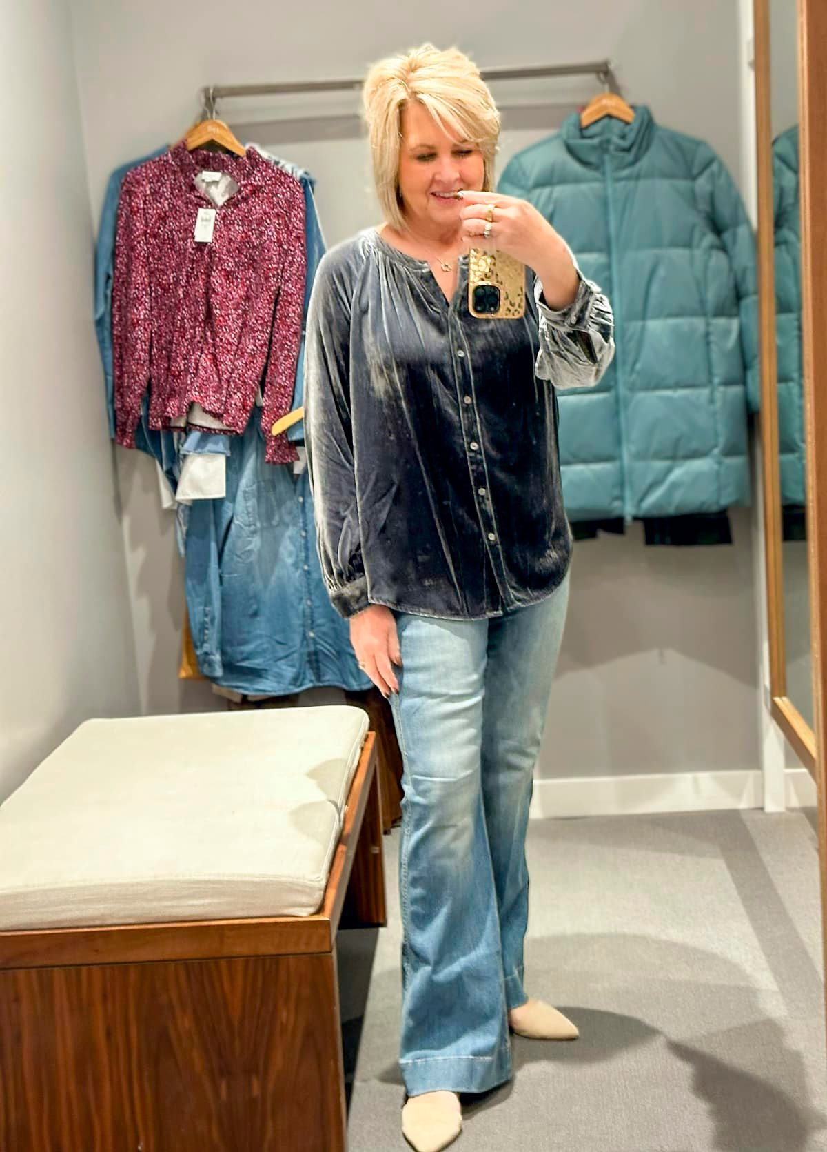 Over 50 Fashion Blogger, Tania Stephens, is doing a J.Jill winter try-on haul-26