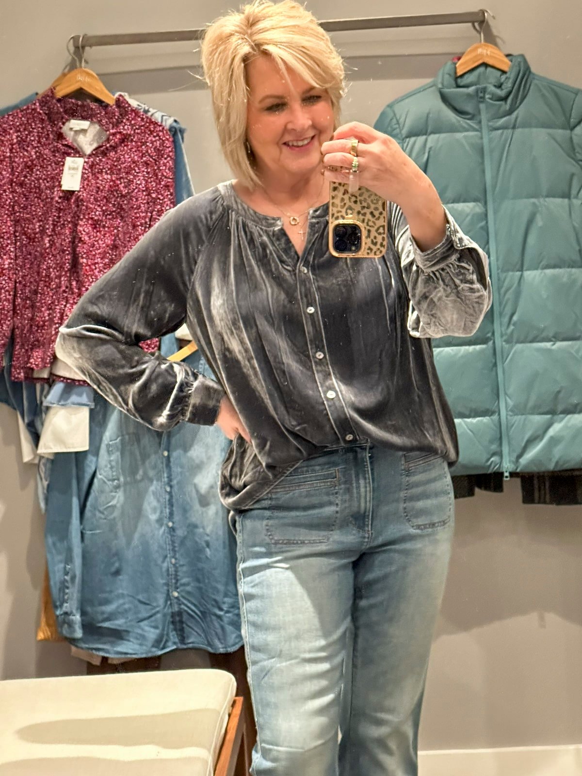 Over 50 Fashion Blogger, Tania Stephens, is doing a J.Jill winter try-on haul-28