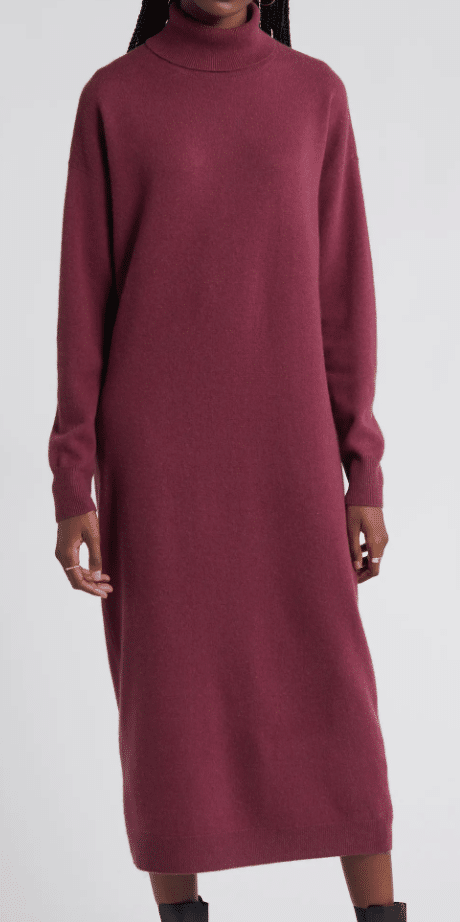 The Best Warm Winter Dresses for Women Over 50 Tania Stephens fashion blogger  Nordstrom turtleneck
