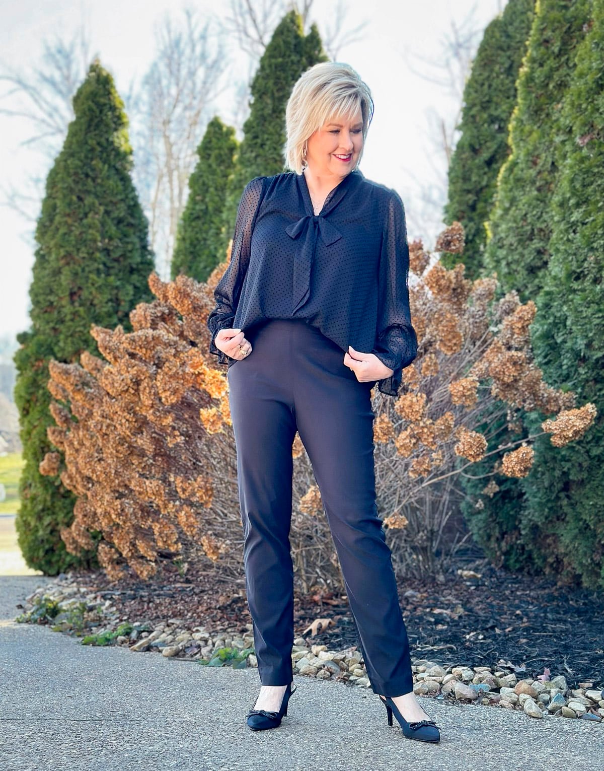 Wearing all black from Kohl's17
