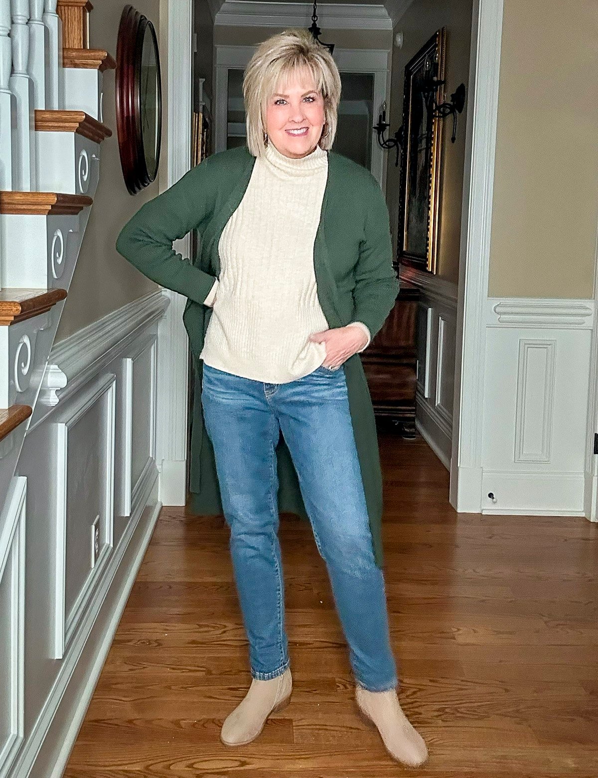 Over 50 Fashion Blogger, Tania Stephens is styling Walmart Holiday Styles for staying at home 1