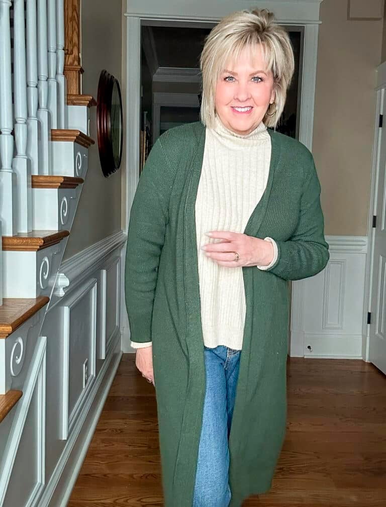 Over 50 Fashion Blogger, Tania Stephens is styling Walmart Holiday Styles for staying at home6