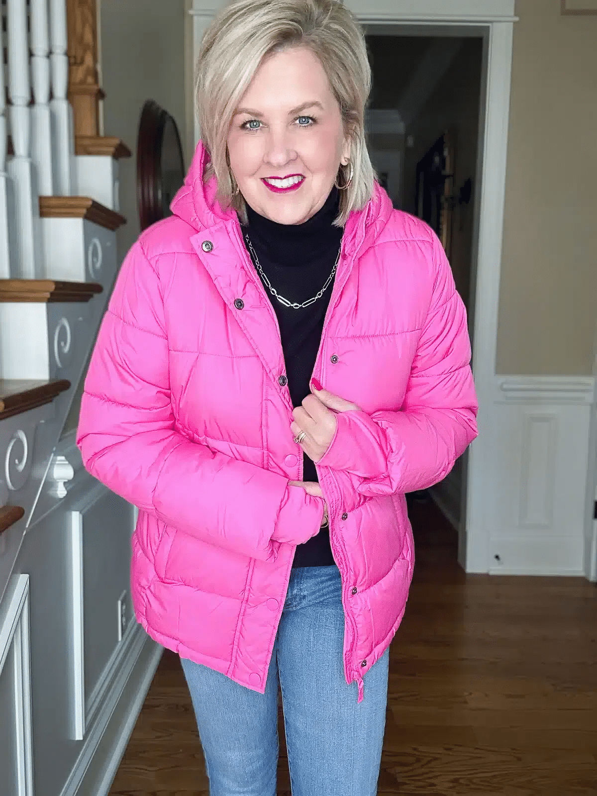 The Best Puffer Jackets and Coats For Winter 50 is not old Tania Stephens fashion blogger puffer jacket pink