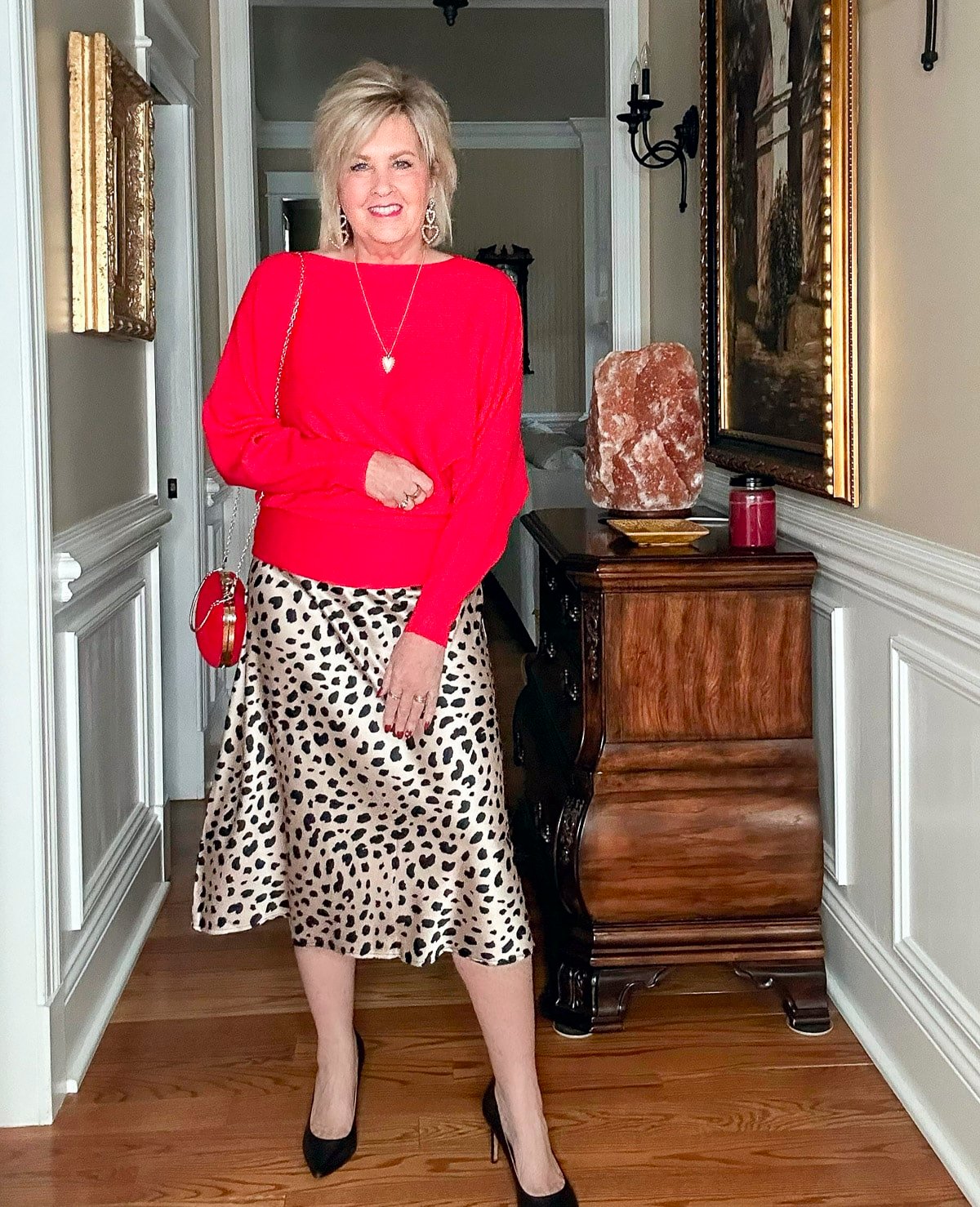 Over 50 Fashion Blogger, Tania Stephens is showing What To Wear For Valentine's Day Date Night Or Galentines 16