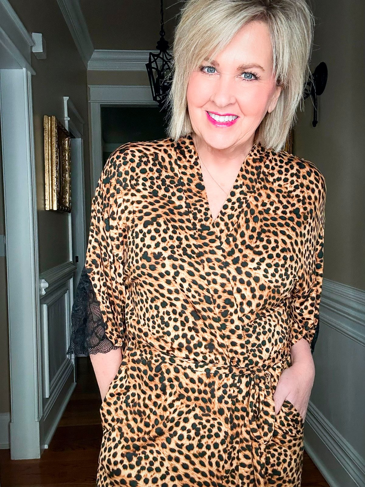 Over 50 Fashion Blogger, Tania Stephens is showing outfits for celebrating Valentine's Day at home1