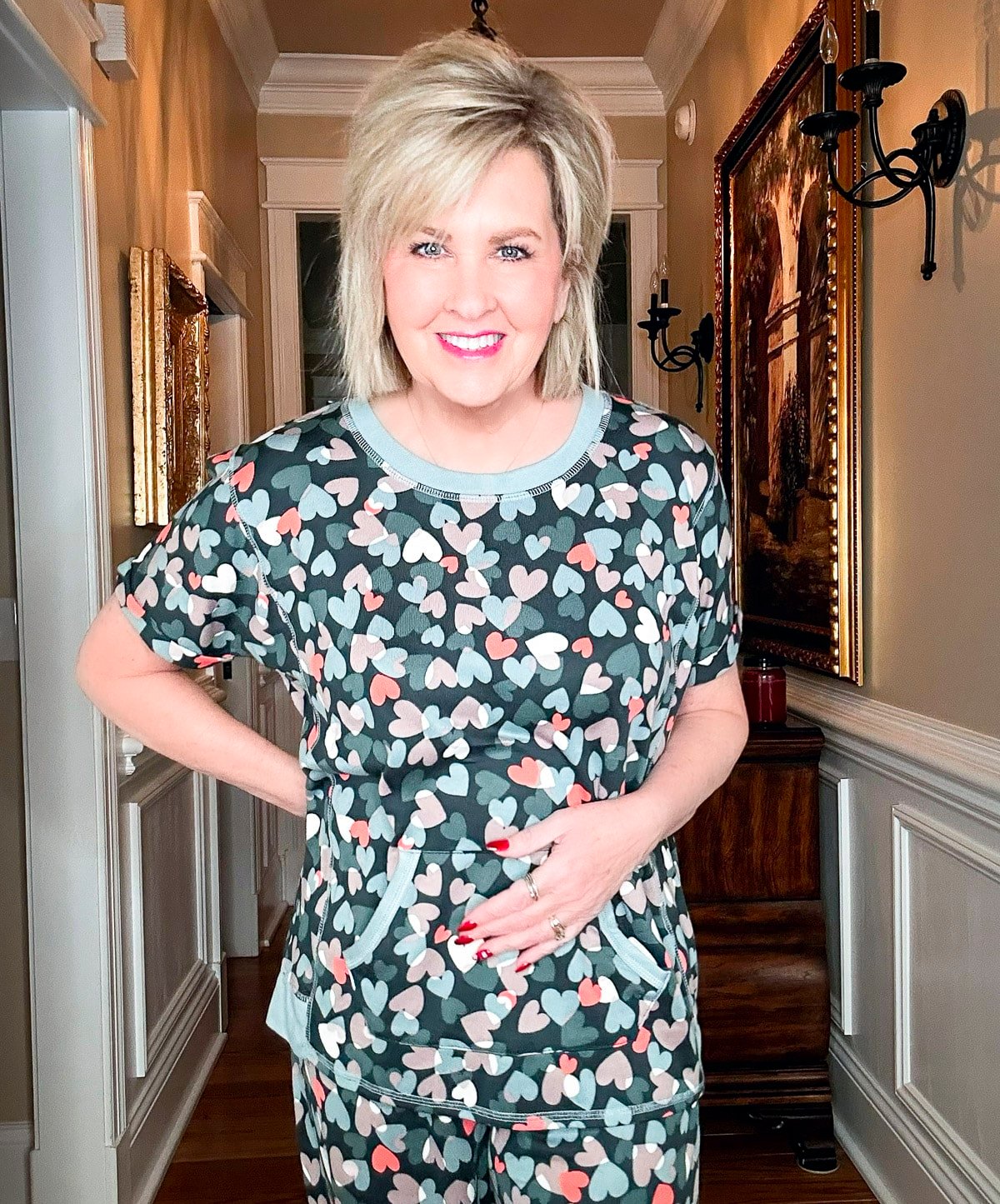 Over 50 Fashion Blogger, Tania Stephens is showing outfits for celebrating Valentine's Day at home16