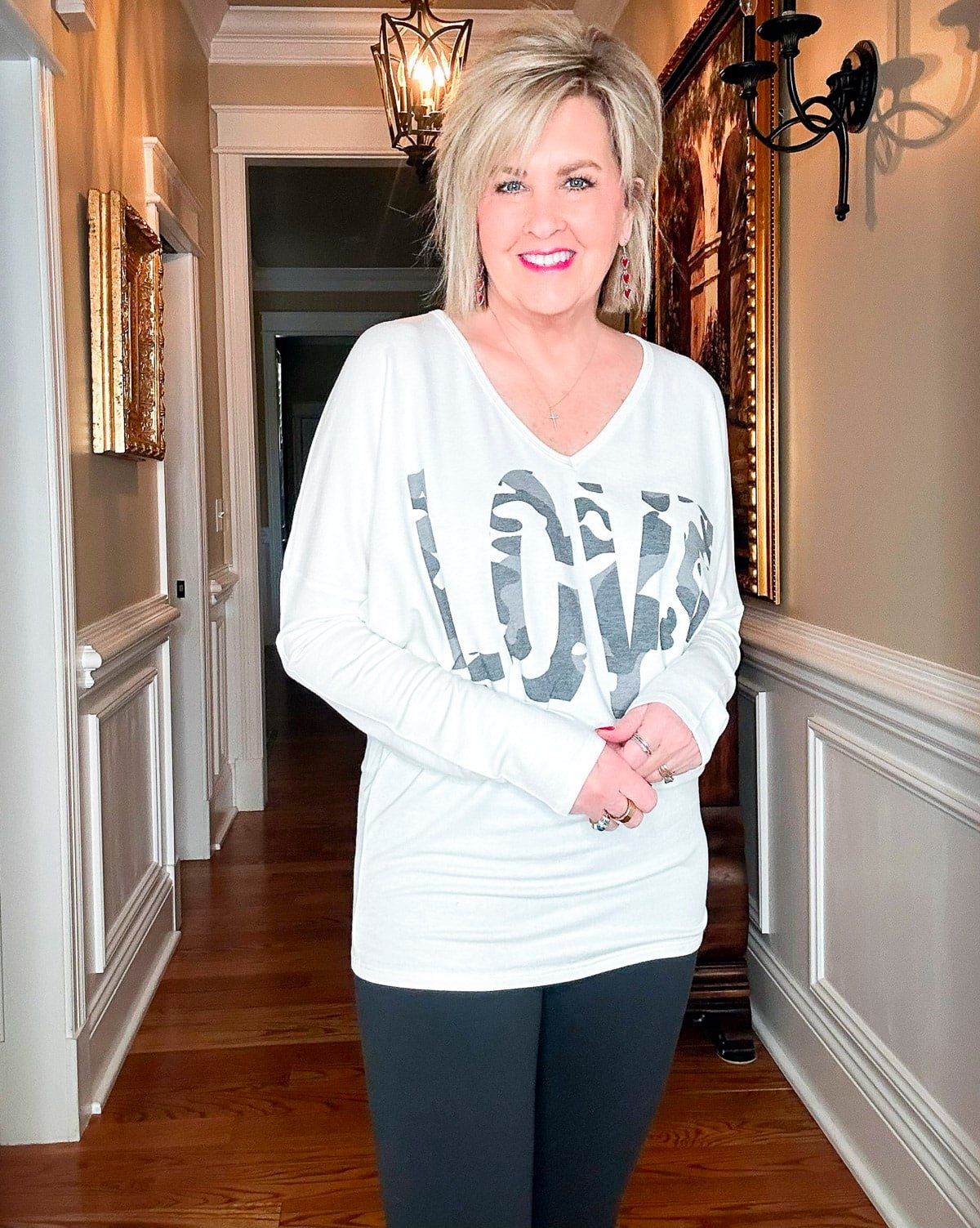 Over 50 Fashion Blogger, Tania Stephens is showing outfits for celebrating Valentine's Day at home20