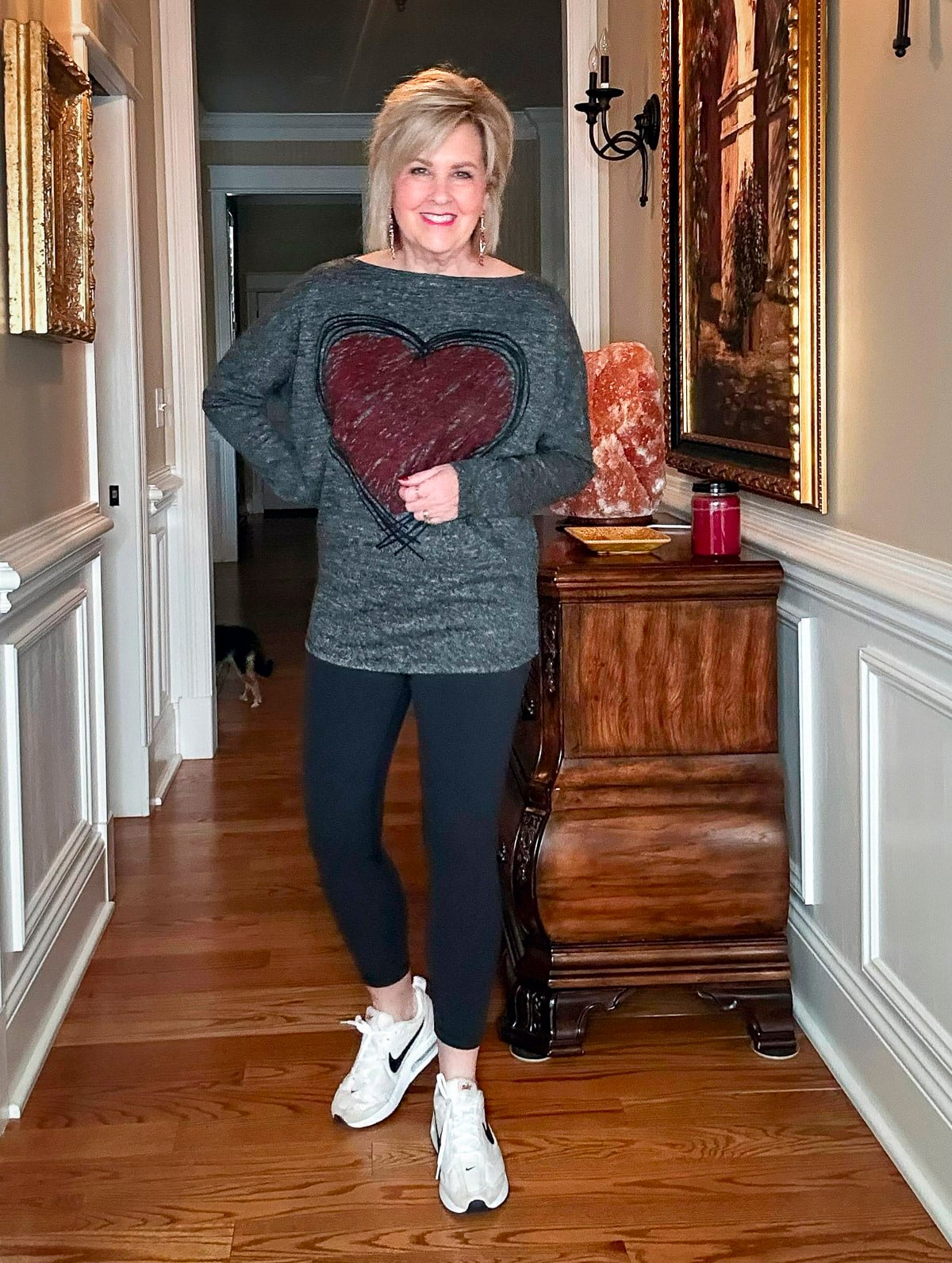 Over 50 Fashion Blogger, Tania Stephens is showing outfits for celebrating Valentine's Day at home27