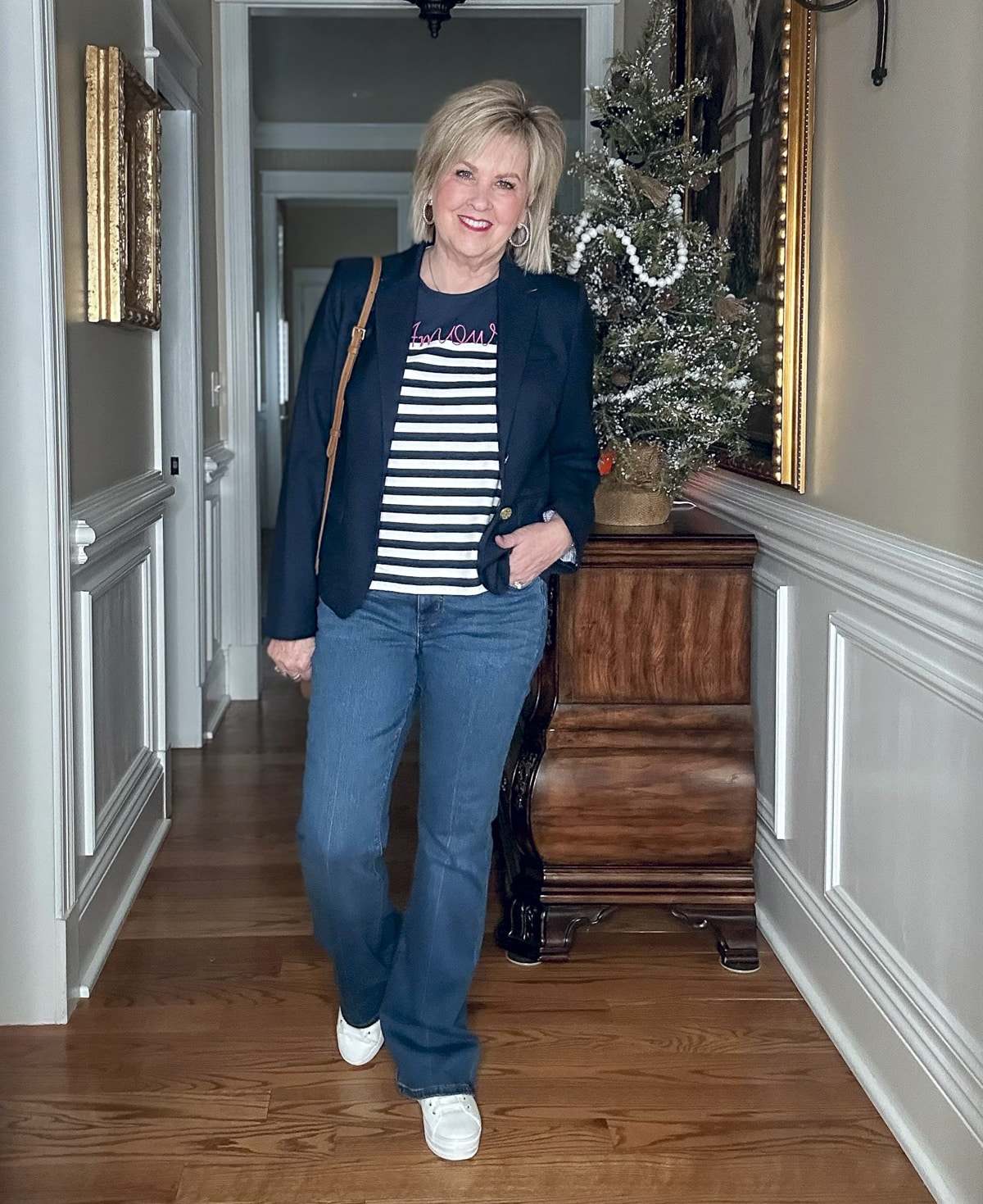 Over 50 Fashion Blogger, Tania Stephens is showing how to rock the casual Valentine's Day look7