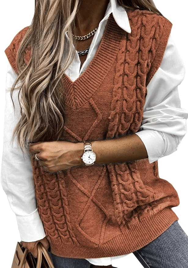 Fun and Funky Grandpa Sweaters You're Sure to Love 50 is not old tania stephens fashion blogger oversized vest
