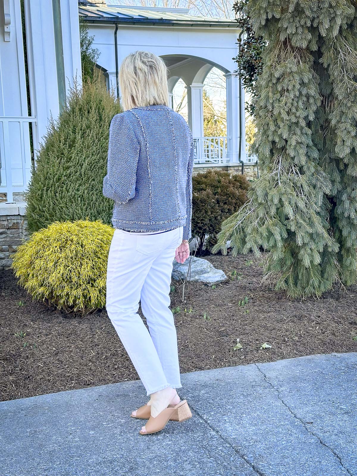 Over 50 Fashion Blogger, Tania Stephens is showing how to layer for a smooth transition to spring3