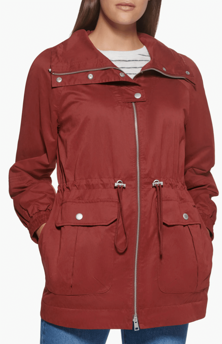 The Best Fashionable Raincoats To Wear This Spring 50 is not old fashion blogger tania stephens maroon