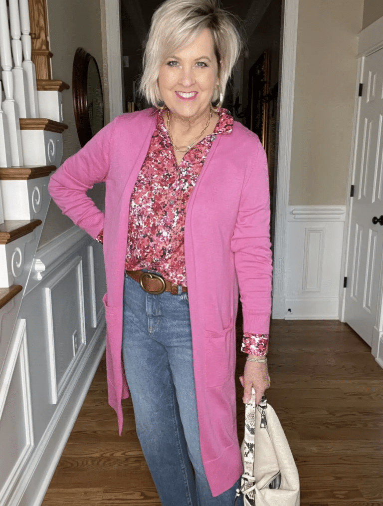 Bright Pink Long cardigans