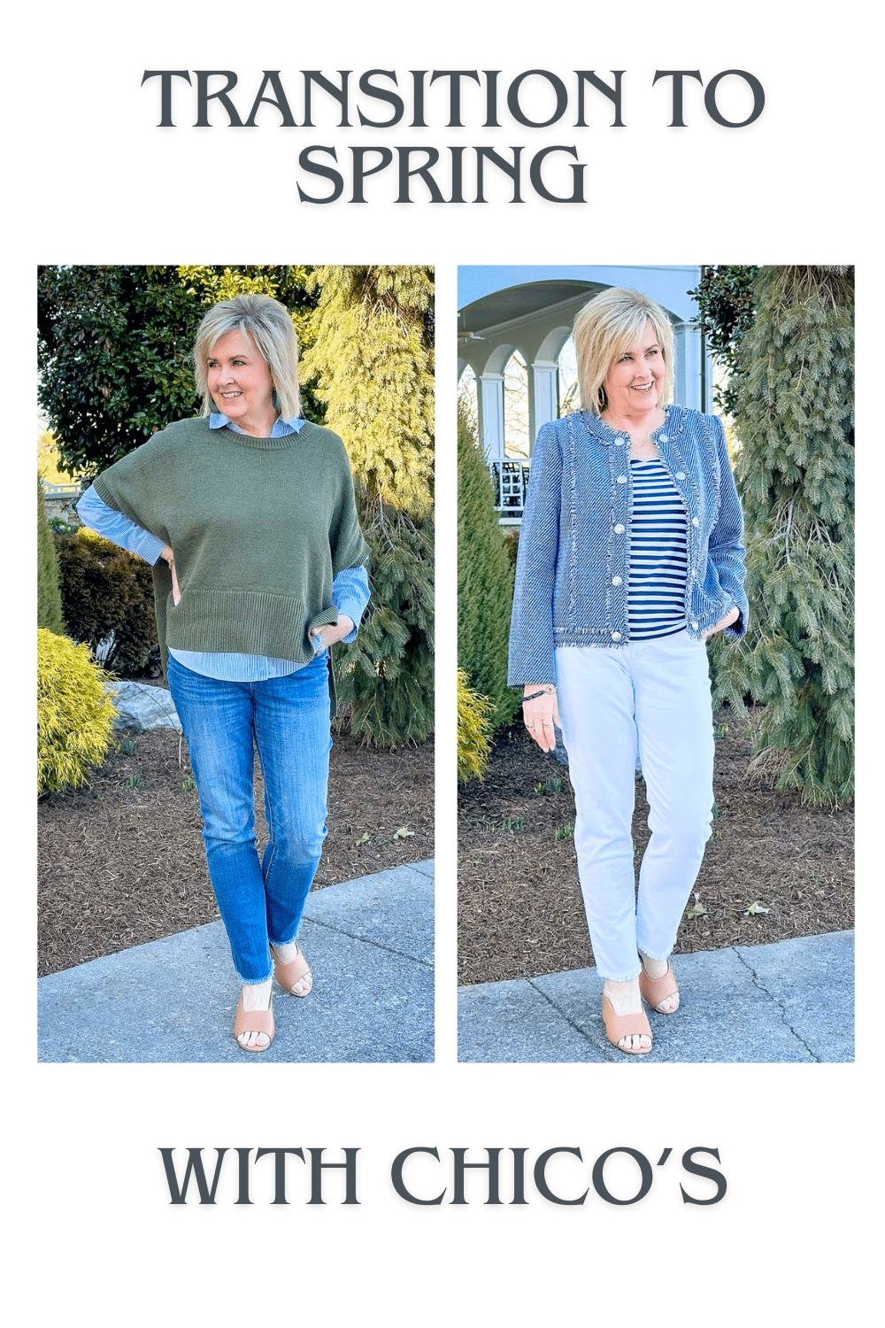 Transition to Spring - Pinterest Pin