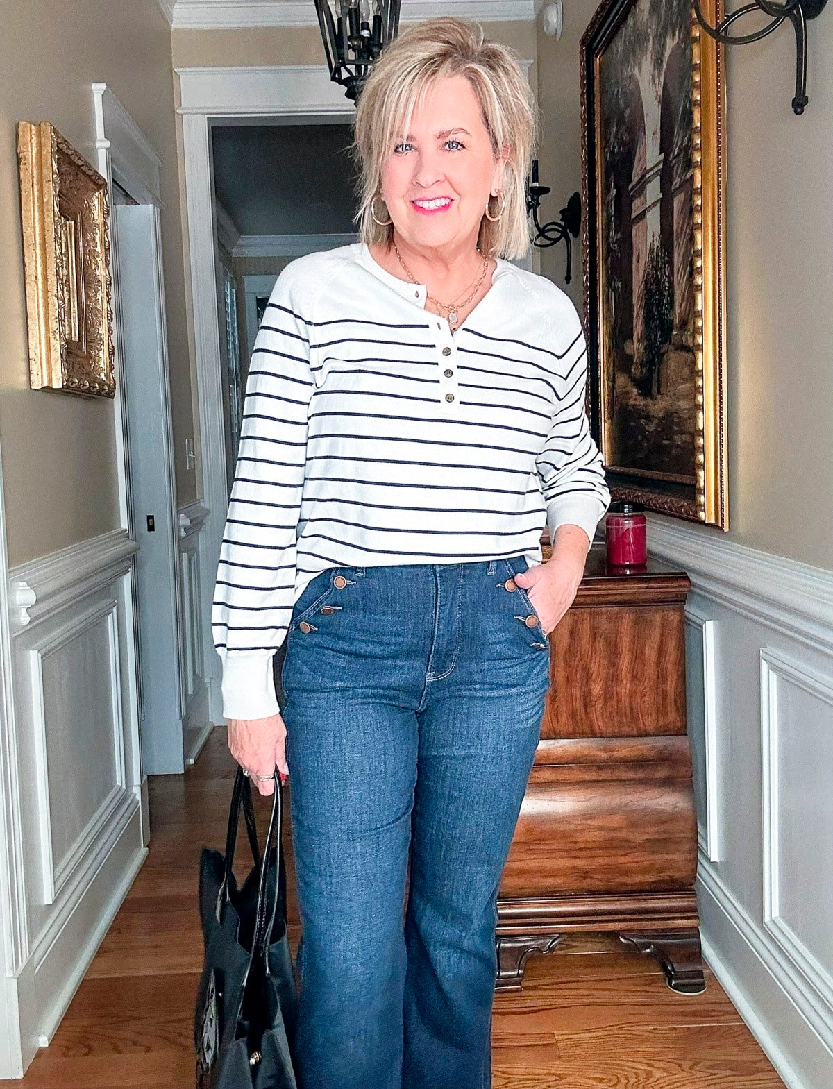 Over 50 Fashion blogger, Tania Stephens is styling spring transition outfits from Nordstrom20