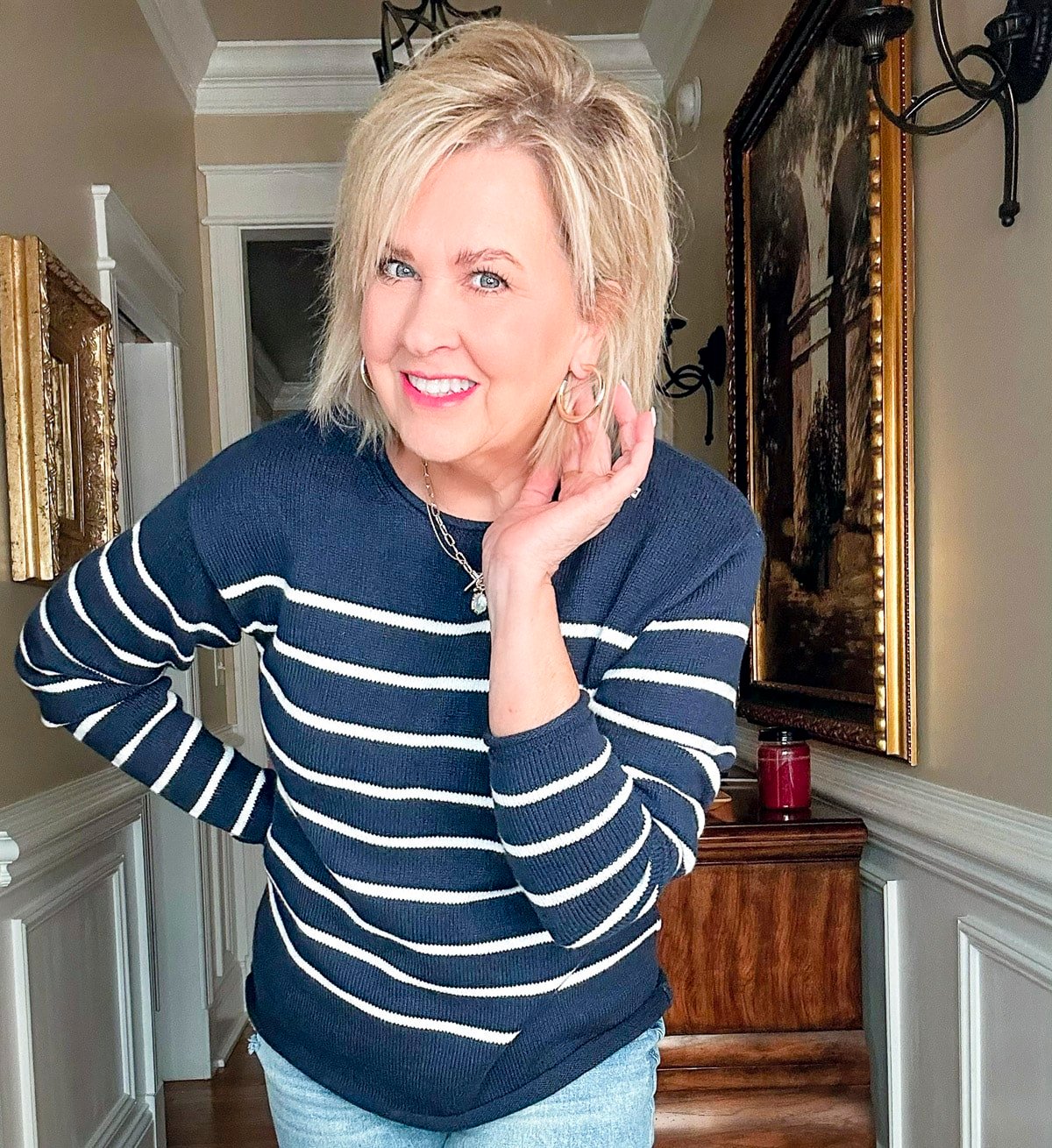 Over 50 Fashion blogger, Tania Stephens is styling spring transition outfits from Nordstrom6