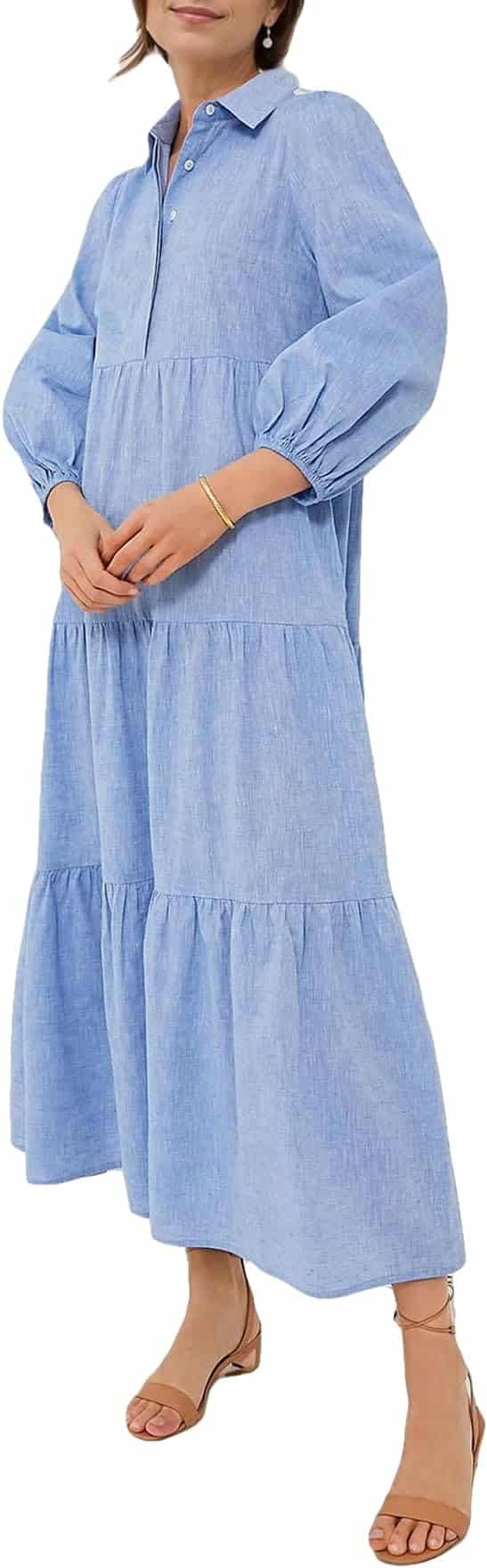 Tiered Midi Dress