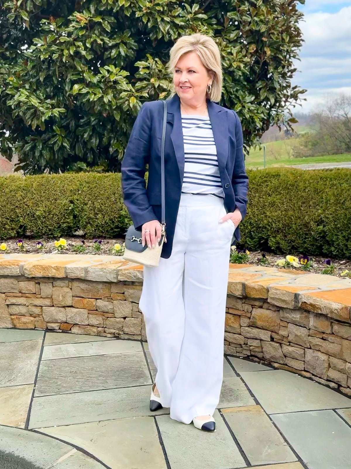 Over 50 Fashion Blogger, Tania Stephens is styling Talbots linen for Spring and Summer12