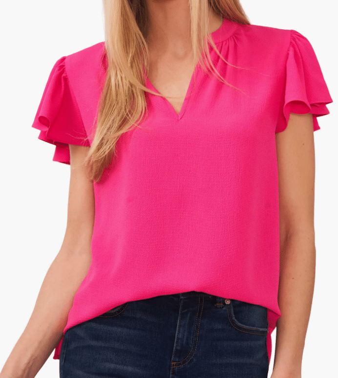 Clothing From CeCe That You're Sure to Love tania stepehens 50 is not old fashion blogger  hot pink