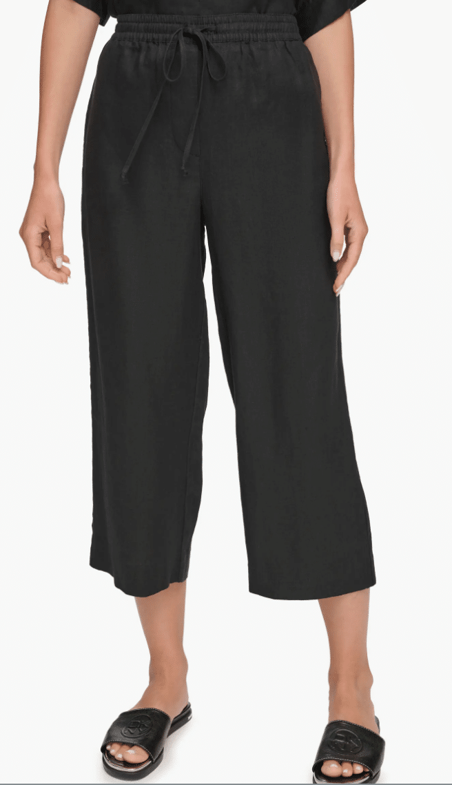 Linen Pants You're Sure to Love tania stephens fashion blogger 50 is not old  crop