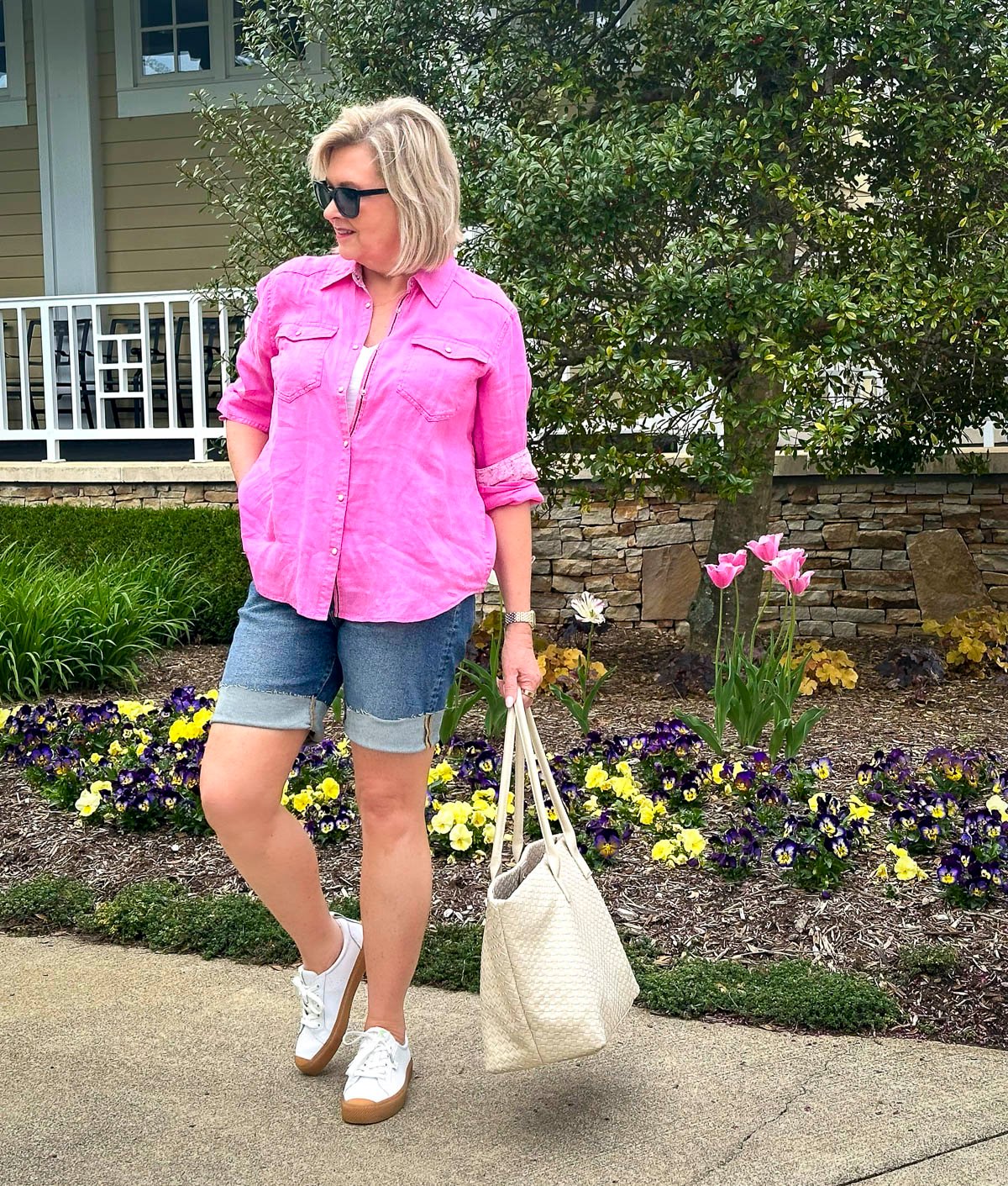 Birdie Bermuda Denim Shorts