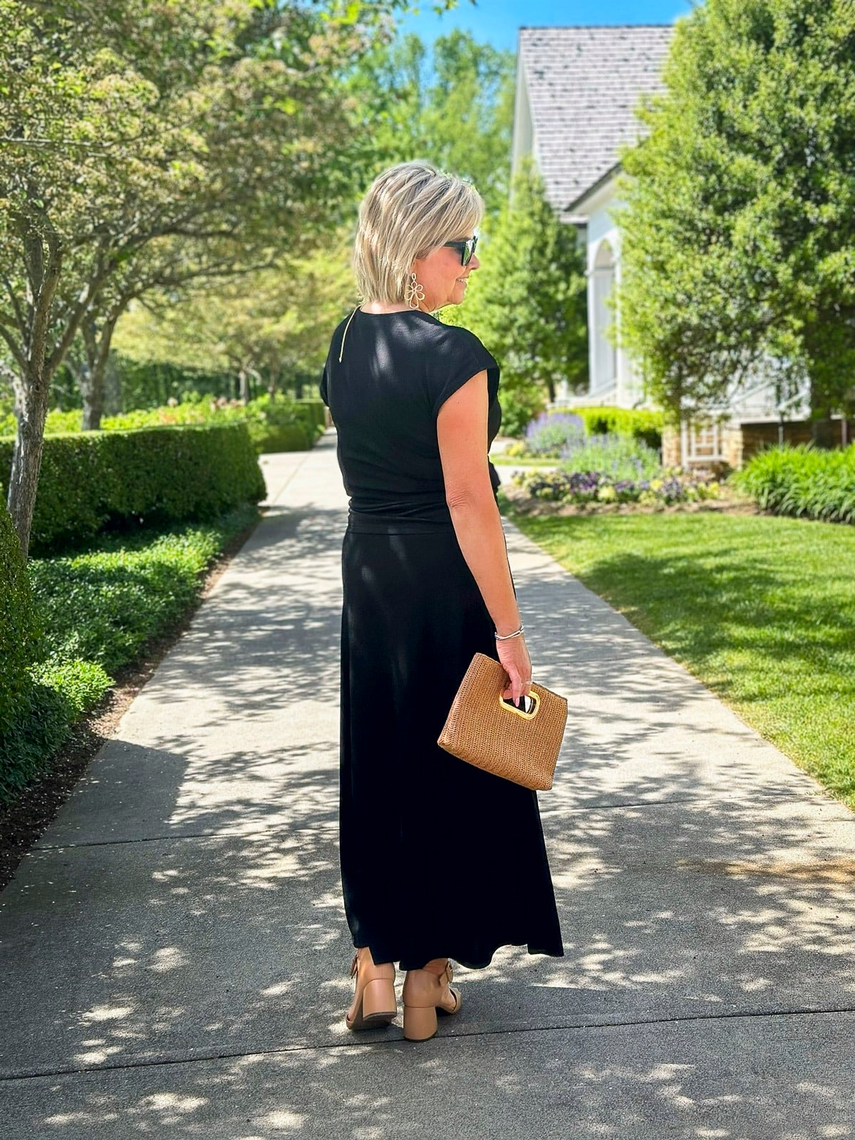 Over 50 Fashion Blogger, Tania Stephens is styling black cocktail dresses for women over 50 -13
