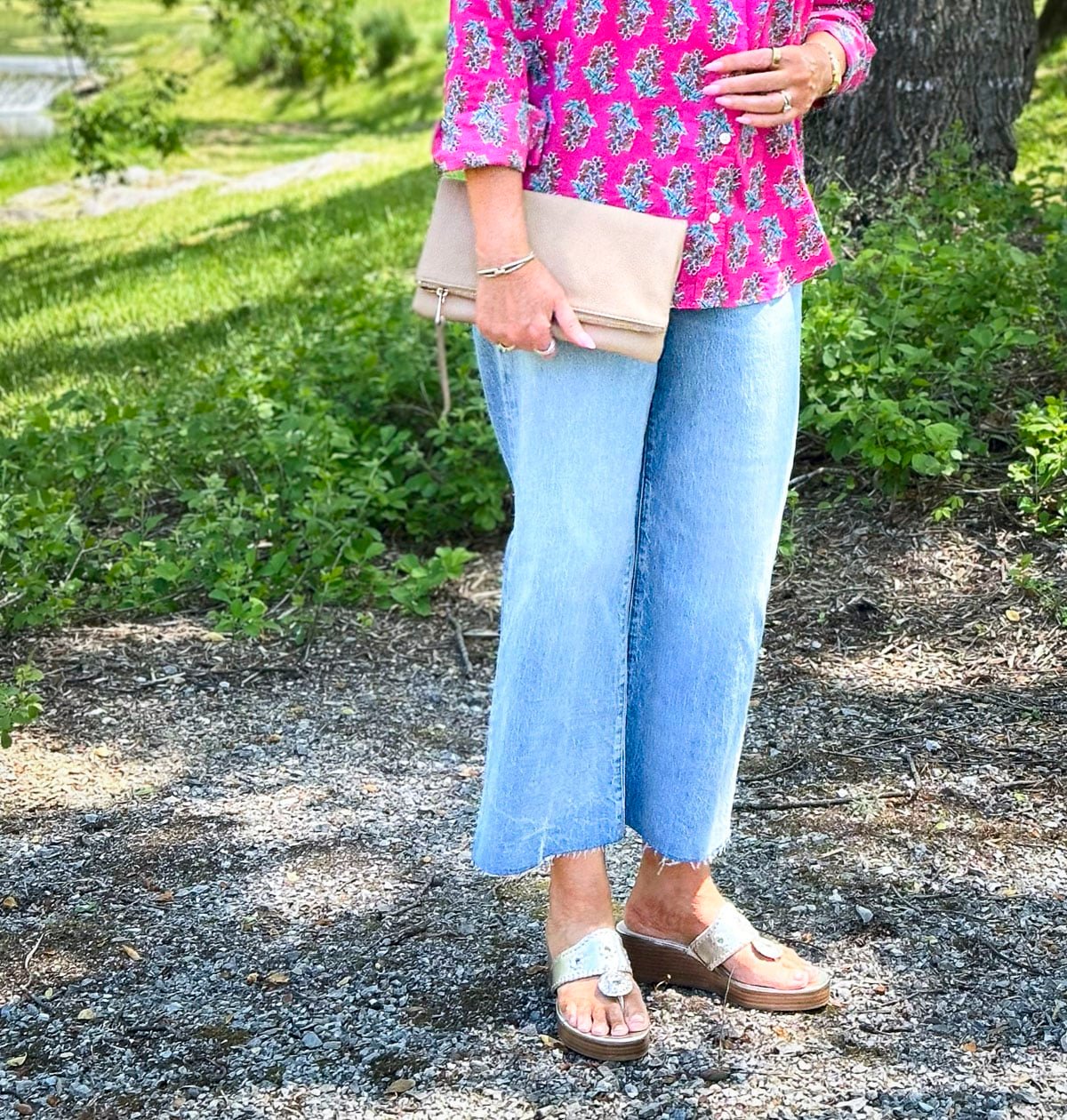 Over 50 Fashion Blogger is styling clothing from J.Crew Factory For Summer5