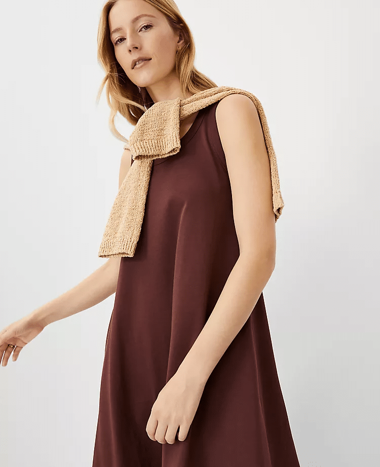 Trending Brown Dresses You're Sure To Love 50 is not old Tania Stephens fashion blogger ann taylor