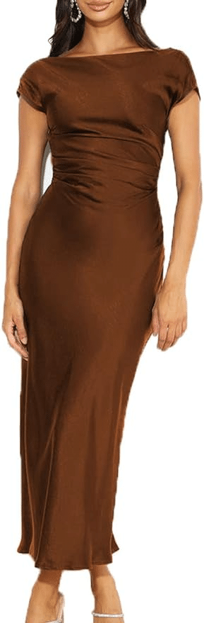 Trending Brown Dresses You're Sure To Love 50 is not old Tania Stephens fashion blogger amazon