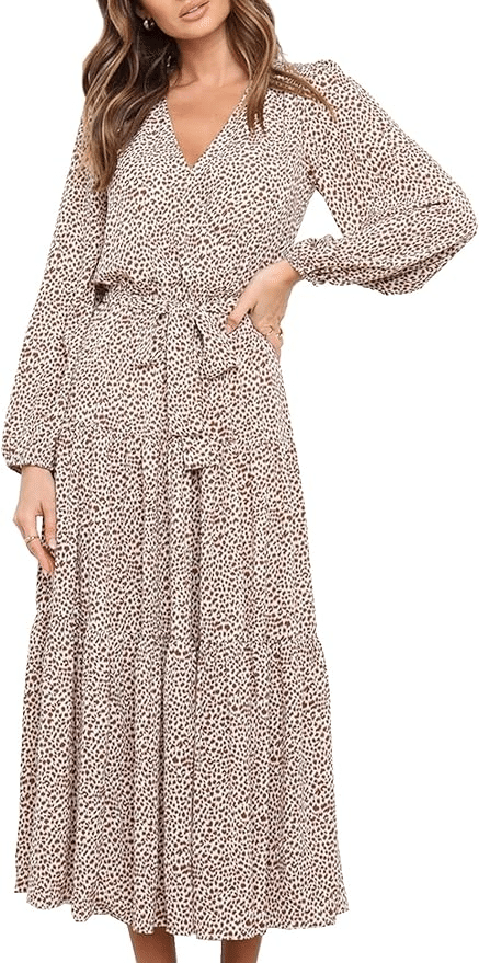 Trending Brown Dresses You're Sure To Love 50 is not old Tania Stephens fashion blogger polka dot