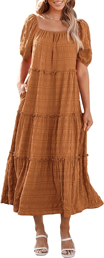 Trending Brown Dresses You're Sure To Love 50 is not old Tania Stephens fashion blogger boho