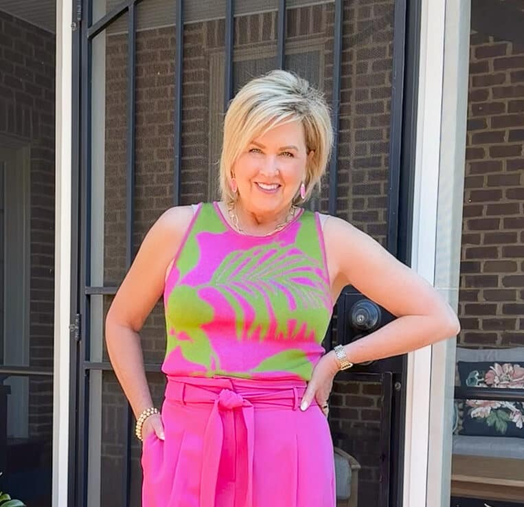 Over 50 Fashion Blogger, Tania Stephens is styling bright clothing from Ann Taylor2