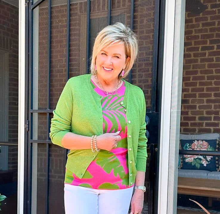 Over 50 Fashion Blogger, Tania Stephens is styling bright clothing from Ann Taylor9