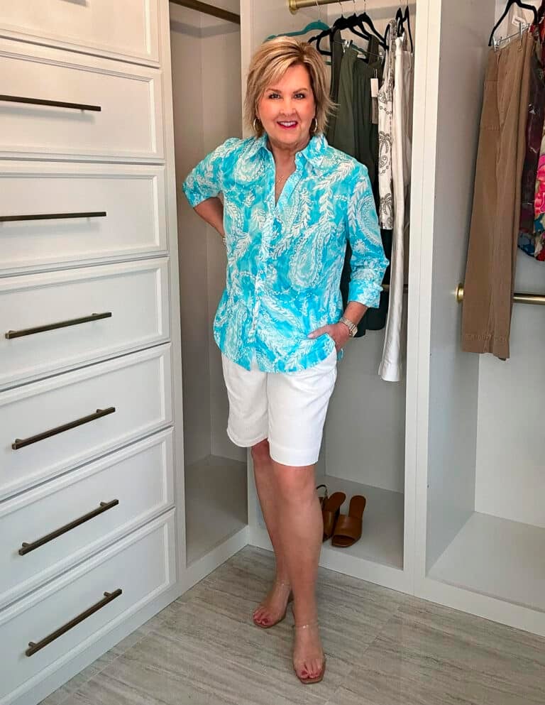 Over 50 Fashion Blogger, Tania Stephens is doing an in home try-on haul with Talbots for June 7