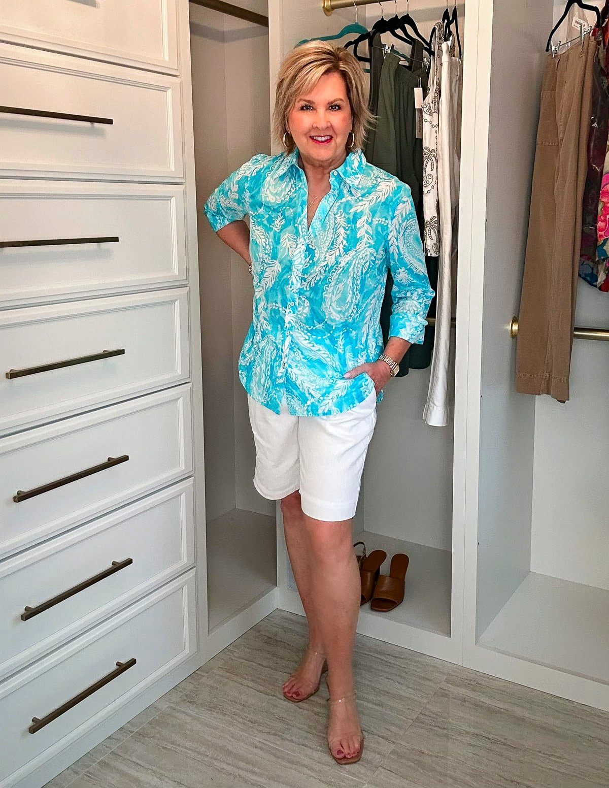 Over 50 Fashion Blogger, Tania Stephens is doing an in home try-on haul with Talbots for June 7