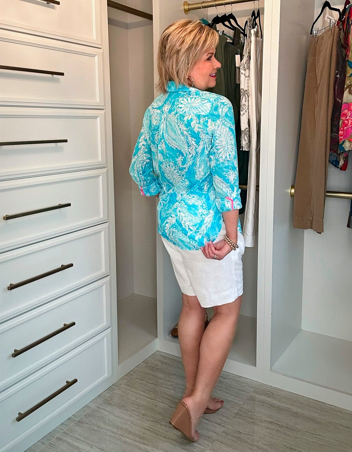 Over 50 Fashion Blogger, Tania Stephens is doing an in home try-on haul with Talbots for June8
