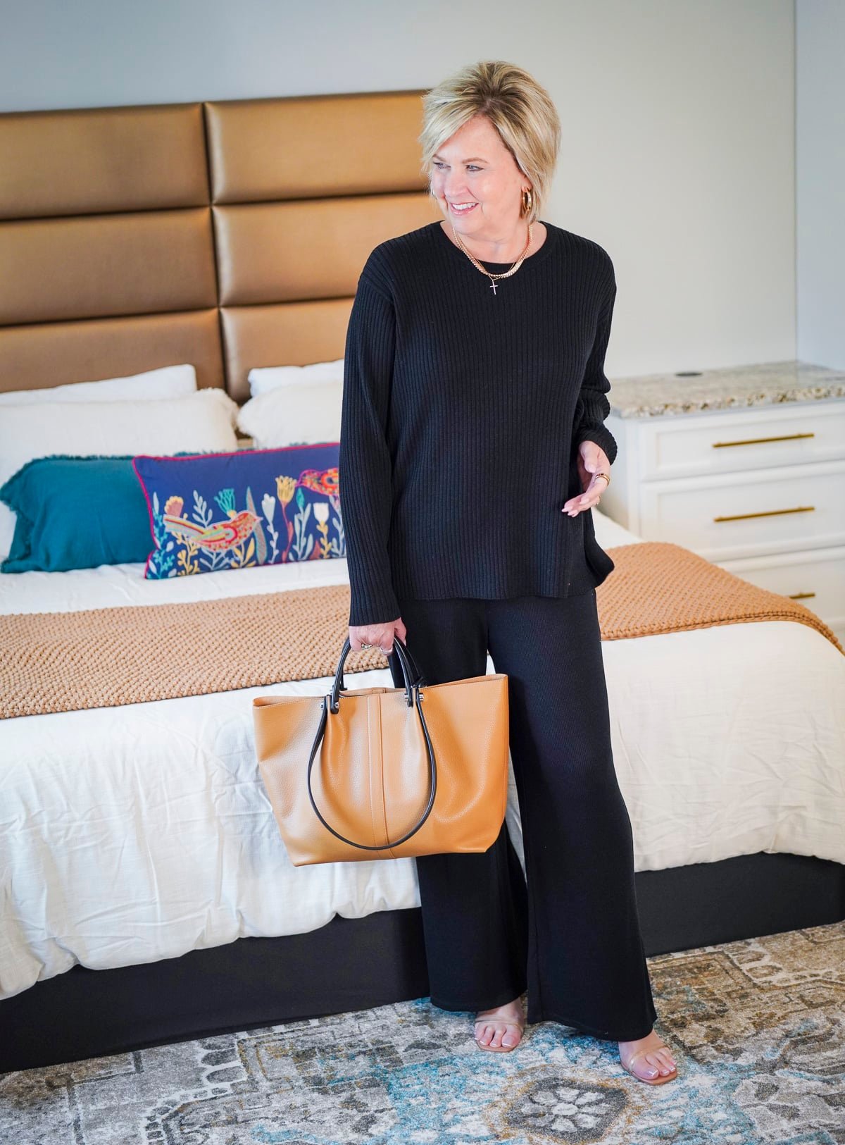 All black outfit from Eileen Fisher at Nordstrom17