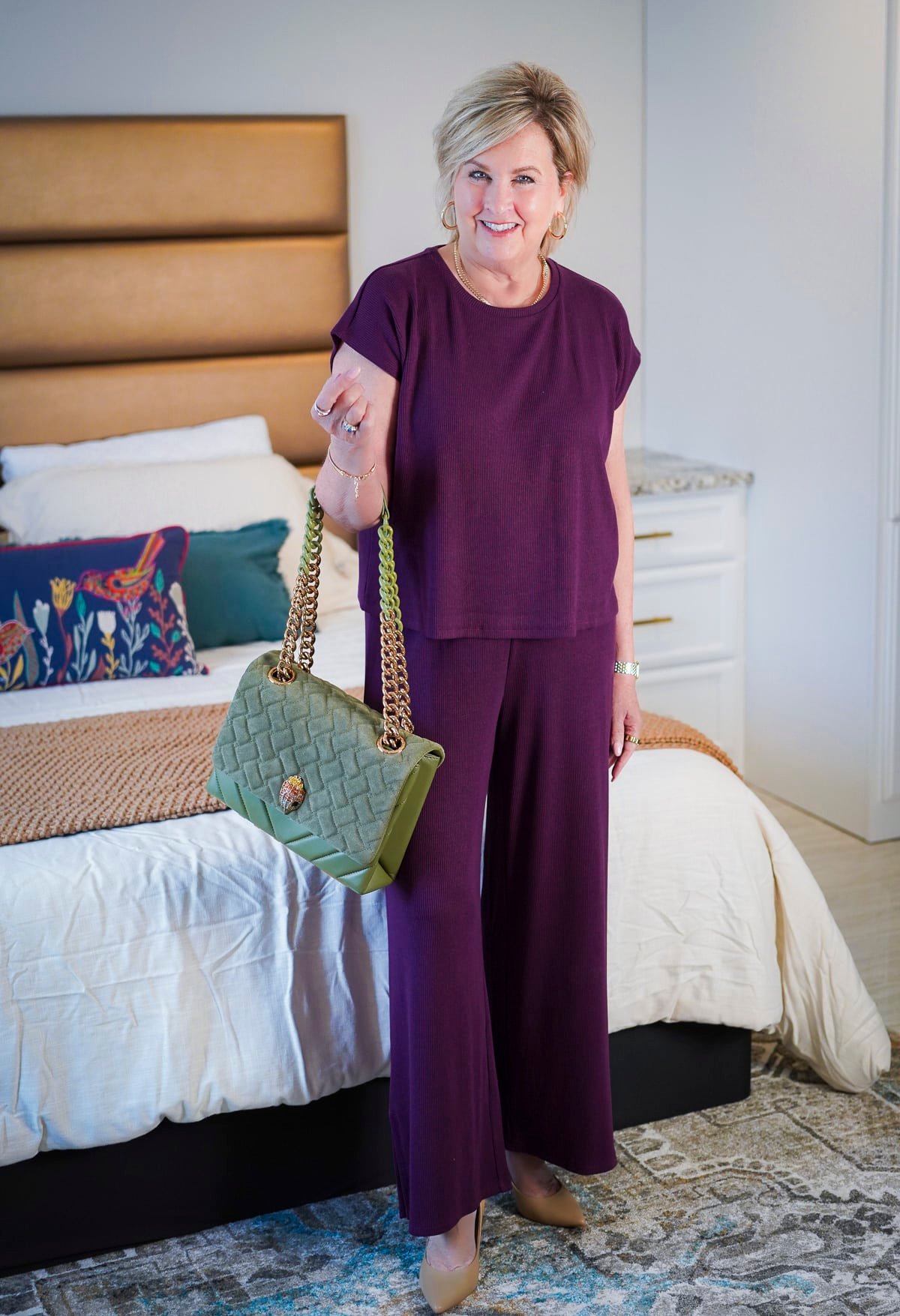 Maroon outfit from Eileen Fisher at Nordstrom2