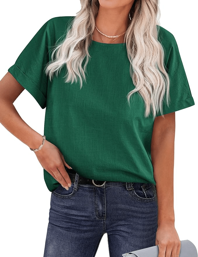 The Best Tops To Wear To Survive The Heat tania stephens 50 is not old fashion blogger  green