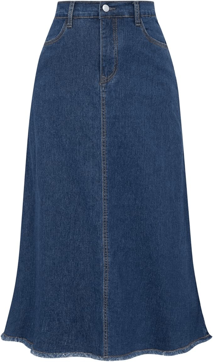 Great Denim Skirts You're Sure To Love  50 is not old tania stephens fashion blogger skirt