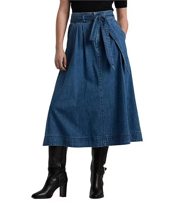 Great Denim Skirts You're Sure To Love  50 is not old tania stephens fashion blogger  ralph lauren