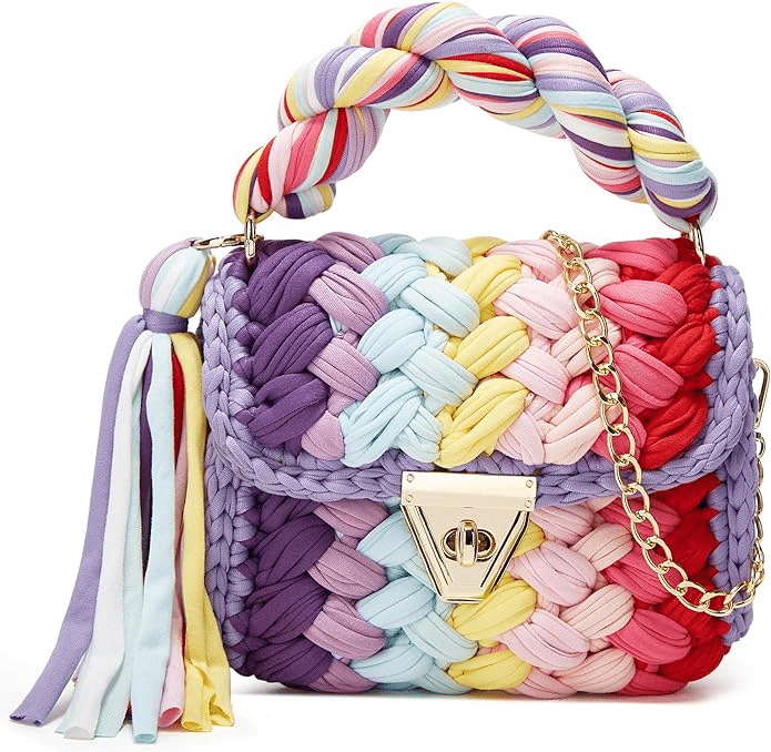Fashionable Crochet Bags and Purses To Buy Now 50 is not old tania stephens fashion blogger bright