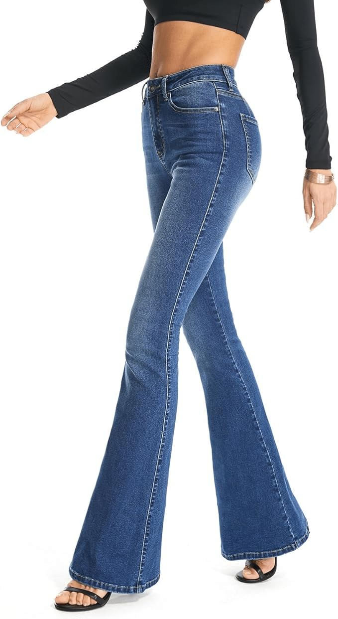 The Best Slimming Denim Jeans for Women Over 50 Tania Stephens 50 is not old fashion blogger  bootcut