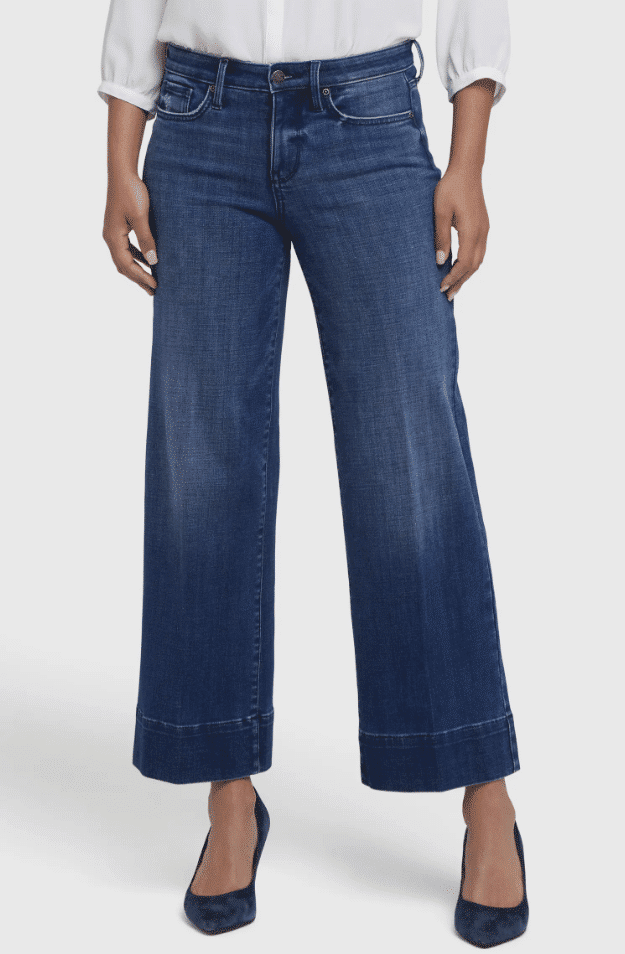 NYDJ Teresa Wide Hem Wide Leg Jeans