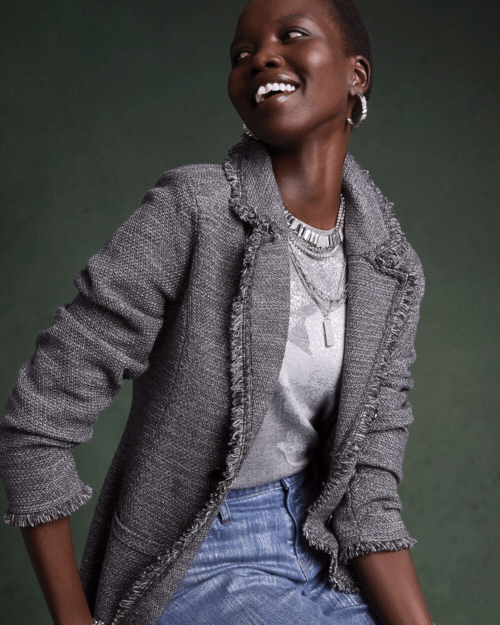 My Favorite Fall Styles to Buy Now from Chico's tania stephens 50 is not old fashion blogger blazer
