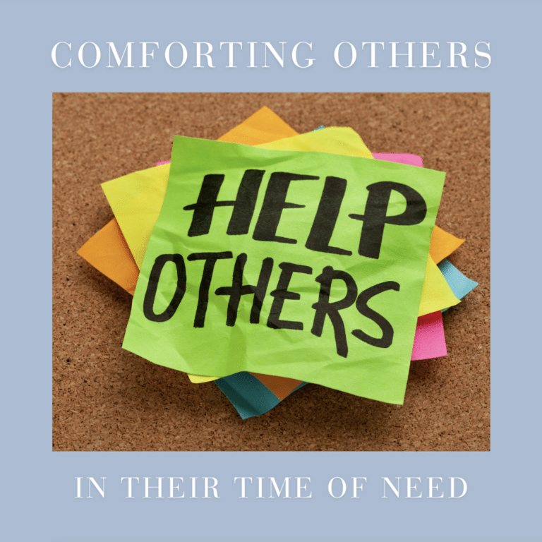 Comforting others