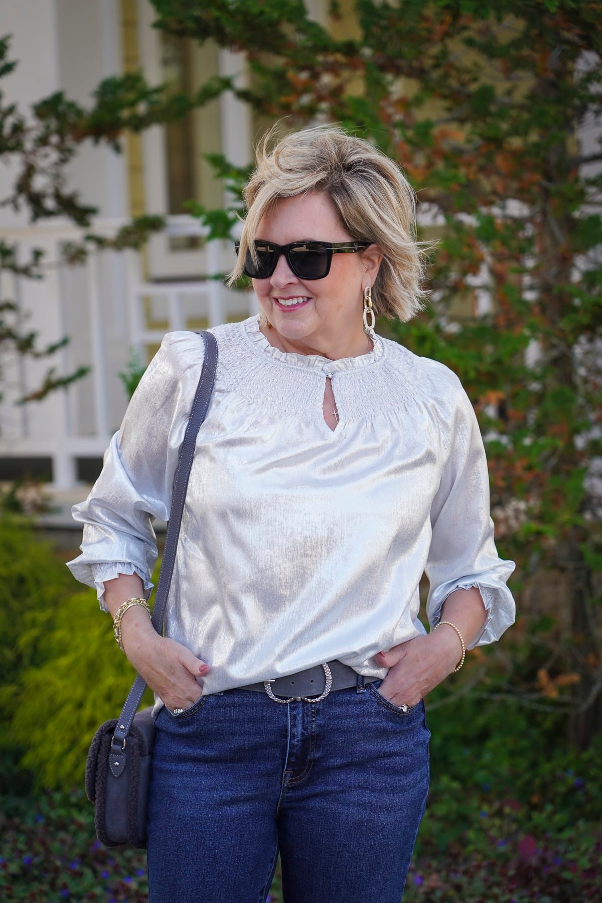 Talbots Holiday Styles You’ll Love - Silver metallic top